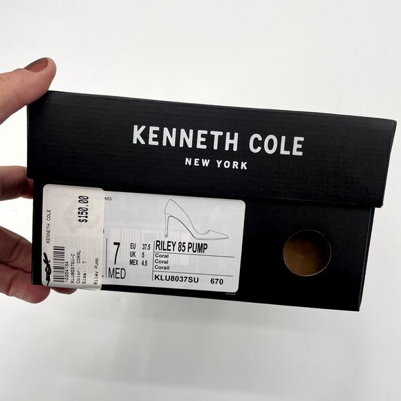 KENNETH COLE New In Box Riley 85 Pump in Coral // 7 - Picture 12 of 14